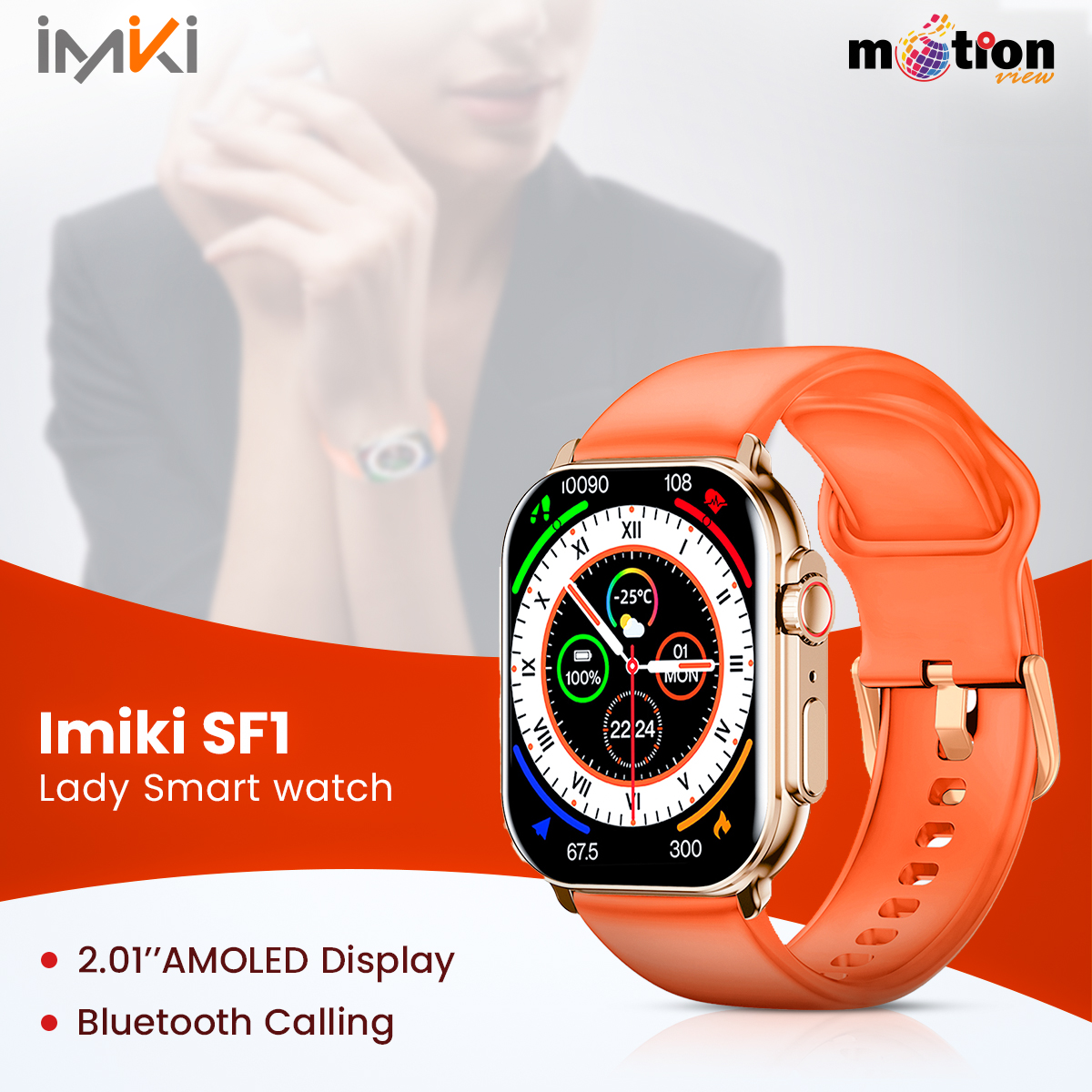 MotionViewBD's tweet image. If you are looking for a Perfect Smart Watch for Girls at an Affordable Price then Imiki SF1 Smart Watch can be the best decision.

#Motionview #imiki #sf1 #smartwatch #watchlover #ladywatch