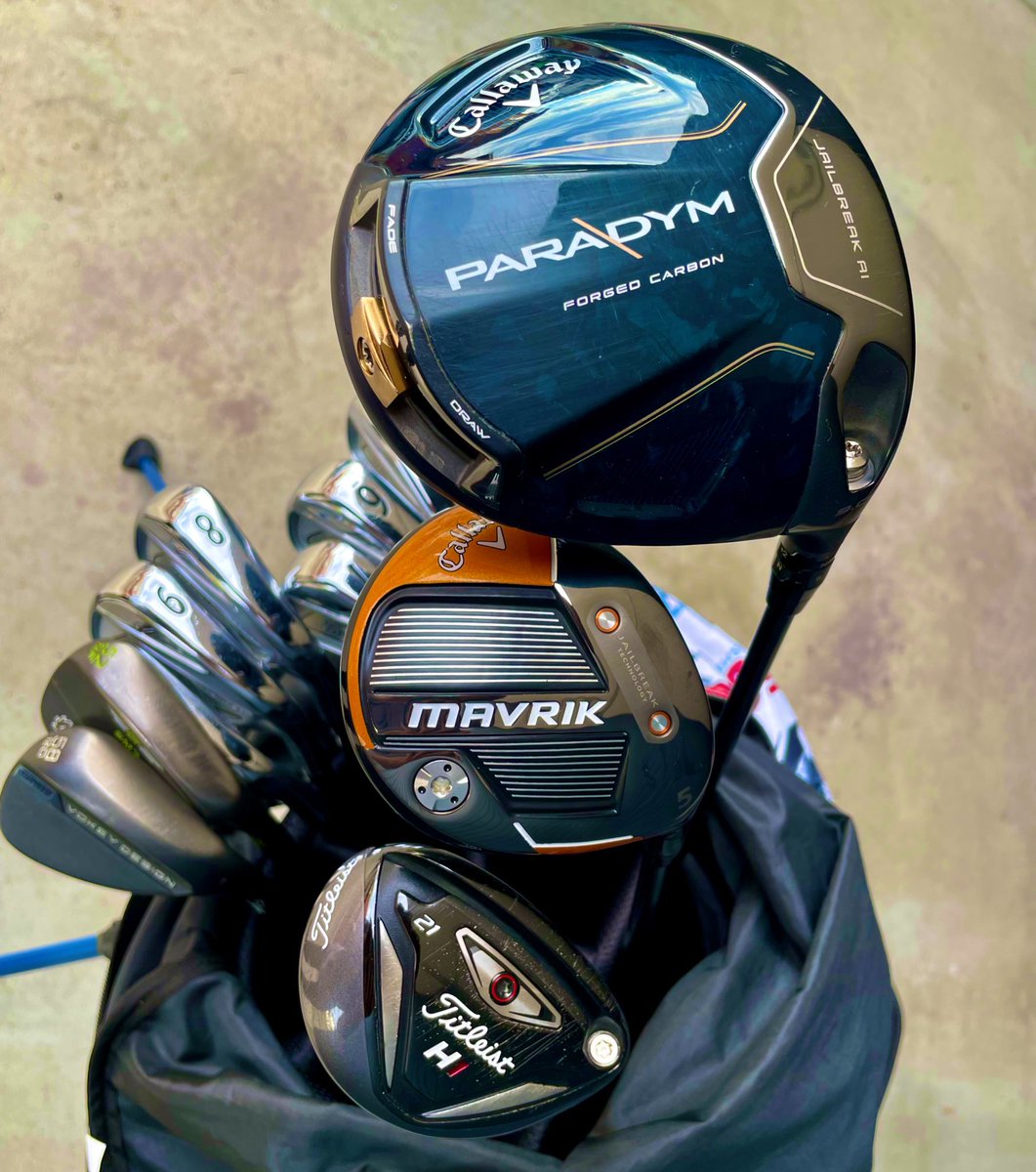 60Eoi0's tweet photo. 《 更新 》

１w          キャロウェイのやつ 
５w          キャロウェイのやつ 
UT            タイトリストのやつ 
Iron          タイトリストのやつ
Wedge    タイトリストのやつ

PT         イーブンロールのやつ  ⭐︎new⭐︎ https://t.co/xrJUX8Pk0y