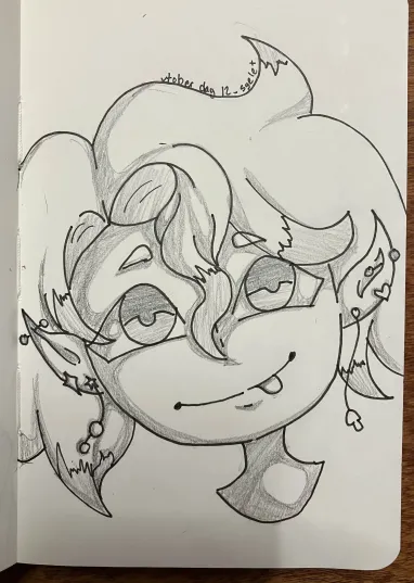argent_cellos's tweet photo. #inktober2024 day 12! bit more than halfway through desi vtubers week, with today being Sye (@Syelet_)! i really love their two-toned eye color and the dyed tips, they were fun to think of in a pen and pencil only context!

#inktober #inktober2024day12 #Vtober2024 #vtuber https://t.co/bxmUGlmwFo
