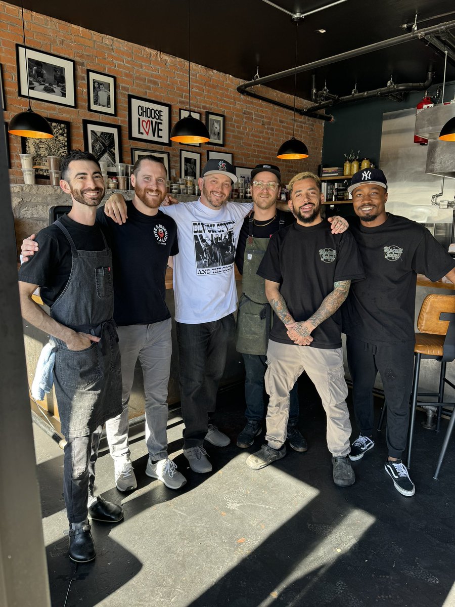 Had <a href="/djtrackstar/">Trackstar</a> at The Biscuit Joint this morning #STL