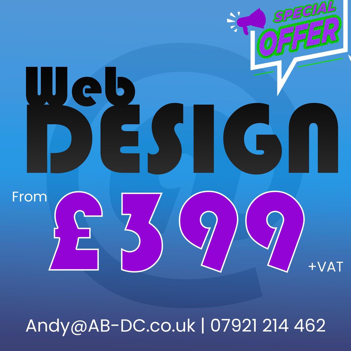 ABDesignC's tweet image. End of Year Offer.......

For the remaining few months of 2024 I am offering reduced prices for all website designs / redesigns starting from £399.

Get in touch to find out more on Andy@Ab-dc.co.uk | 07921 214 462

#SpecialOffer #WebDesign #newbusiness #website #WebsiteDesign