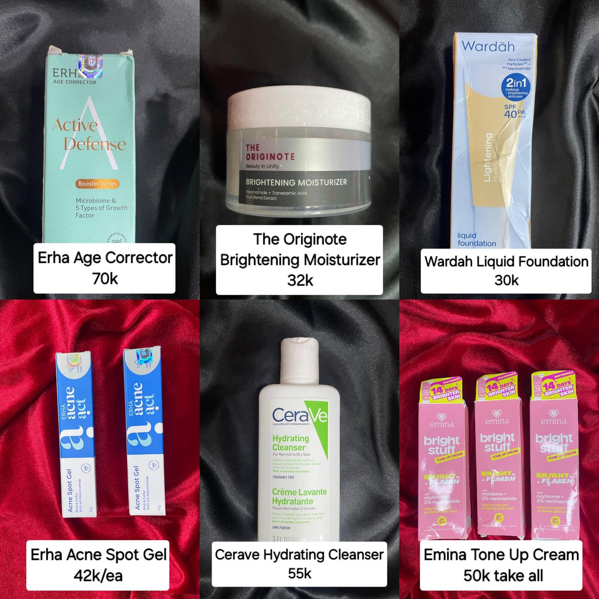 mochyogurt's tweet photo. Wts boleh tanya2 dulu,
✅️Bisa oren (shopee)
✅️Bisa req shopee video
✅️Bisa cod kalau dom deket
✅️Nego harga
📍Bekasi 

T. Skincare Erha fw,Age Corrector, Acne Spot Gel, Scora, The Originote Moisturizer, Eye Serum, Acne Spot Cream, Brighty Exfoliating Toner, Jennskin https://t.co/Iow7ERljRV