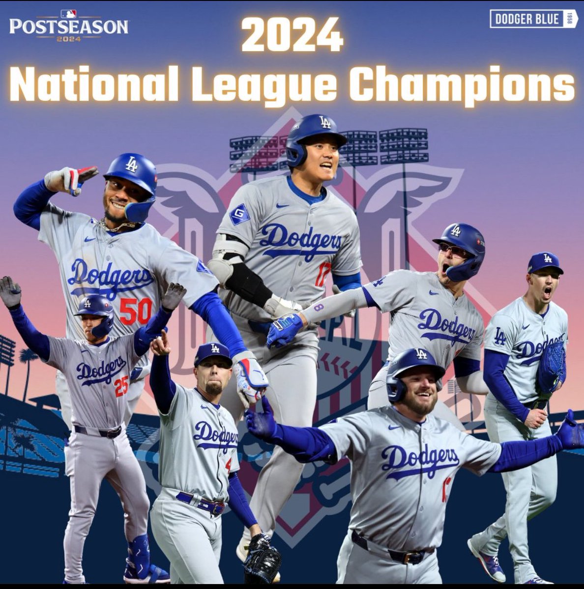 #Dodgers are the National League Champs!!  

Bring on the evil empire!

Let’s go!!!