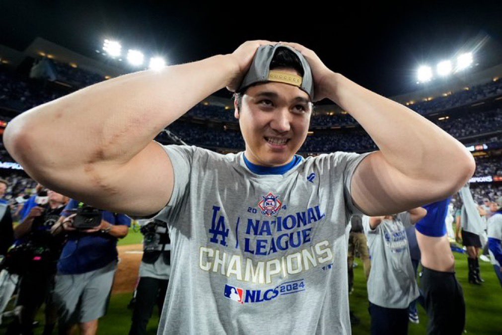 National League Champion Shohei Ohtani 🙏🙏🙏