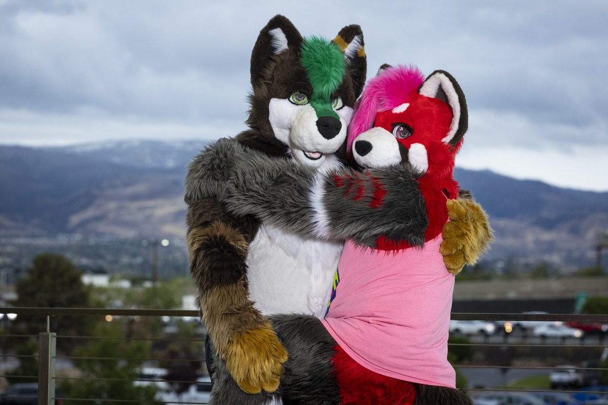 Wah n woof 

🐾: <a href="/gradientwolf/">gradientwolf</a> / <a href="/ScooterThePanda/">Scooter 🔜IFC</a> 
📸: me

#bIfc2024 #blfc #biggestlittlefurcon #blfc24
#furry #fursuit