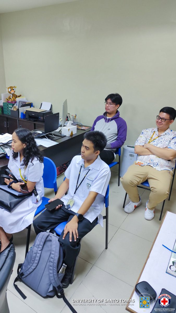 UST_RCYC's tweet photo. The UST Red Cross Youth Council - Central Unit kicked off the academic year with a productive courtesy visit to the Office for Student Affairs. https://t.co/AXI3GCz3Nw