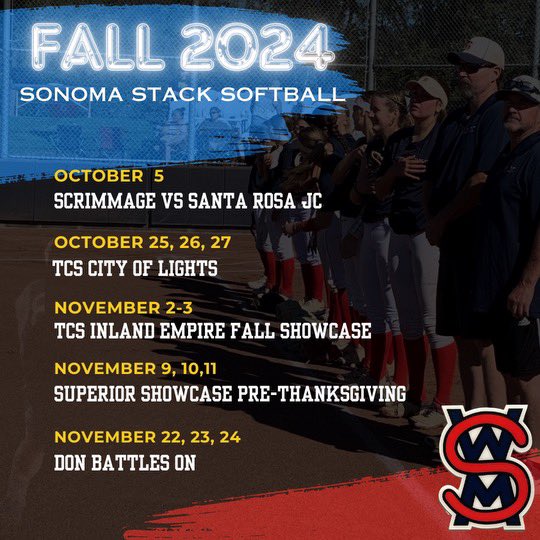 Our final 2024 Fall Schedule. Heading to Vegas this weekend, excited to see what we can do! <a href="/Fanucr2/">Fanucr</a> 

#recruit #uncommited #2025grad #softball #collegesoftball