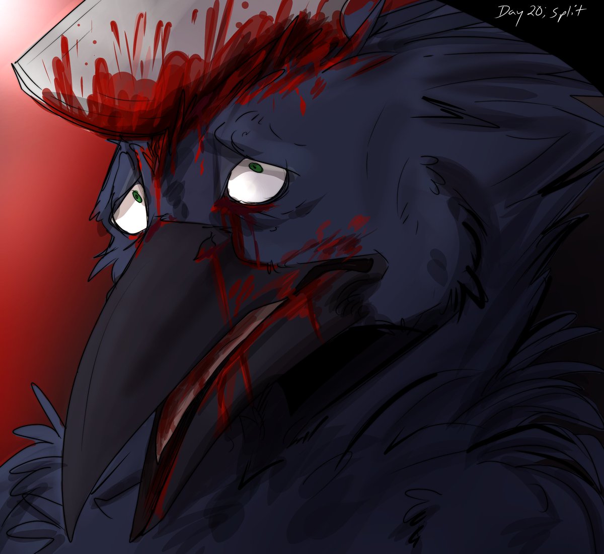 Day 20: Split
Ft. <a href="/Squipplepuff11/">Squipplepuff</a> 

Finally not sick, getting back to goretober and im gonna make up the missed prompts later