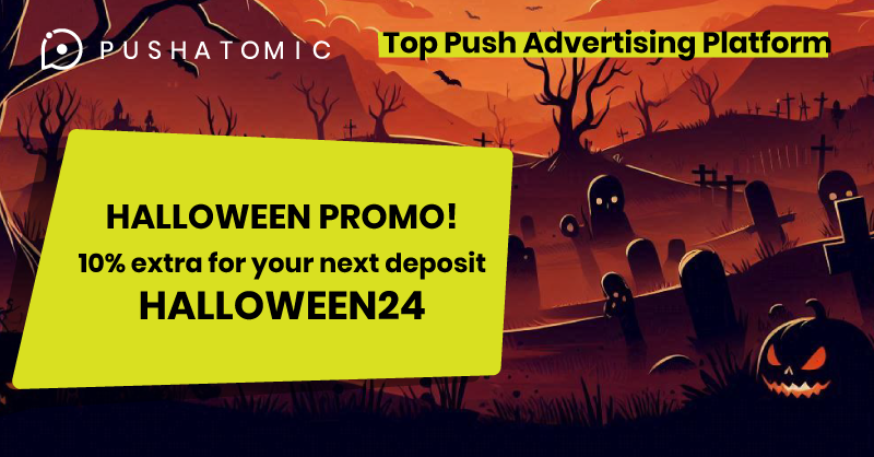 pushatomic's tweet photo. We want to celebrate Halloween with a special promo for new and old users. With our spooky Halloween promo you will get 10% more with your next deposit. Only 5 promo codes available.
Promo code: HALLOWEEN24 https://t.co/eiTDzFMepH