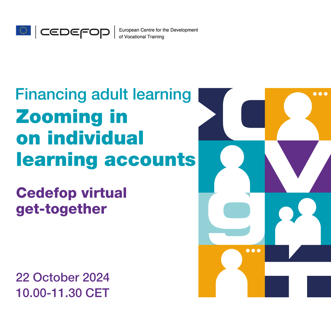 Cedefop's tweet photo. 📢 Don't miss out!
Join us tomorrow for a deep dive into Individual Learning Accounts (ILAs) and their role in empowering adults through better financial access to learning opportunities.
❗Register now: https://t.co/t5VRcSEU9M
#AdultLearning #EUCompetitiveness #ILAs https://t.co/bywn1VCEGf