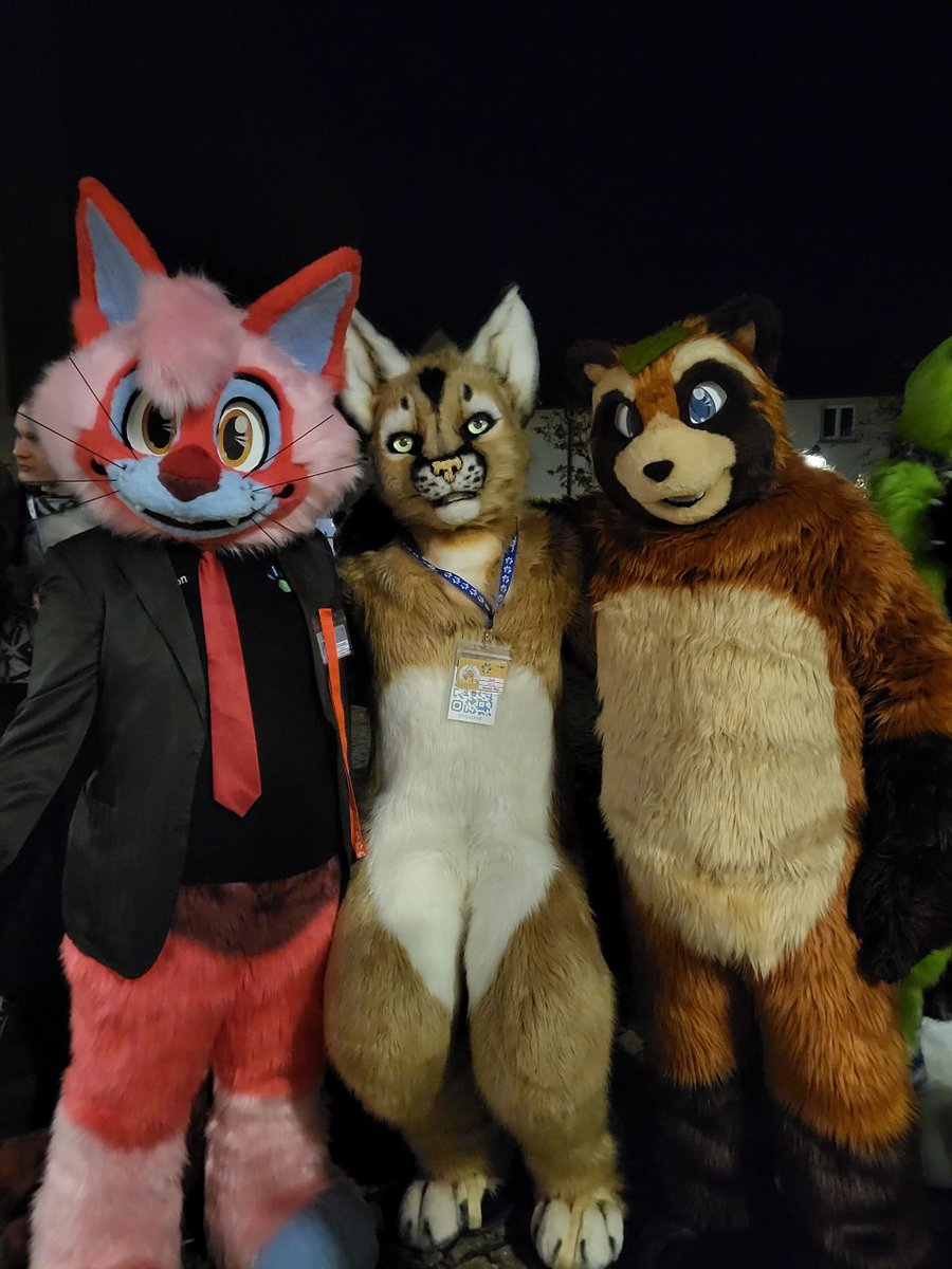 What a weekend!
Been co-hosting @//2Pfoten Fursuit Dance: RhönDance as head of Suitlounge and had so much fun! 

I also met some of my @//BeastLabsSuits studiomates: Cricket (belongs to BeastLabsSuits) and Chris (belongs to @//DrChristenstein)

📷 By @//ToxShadowtail ❤️❤️❤️