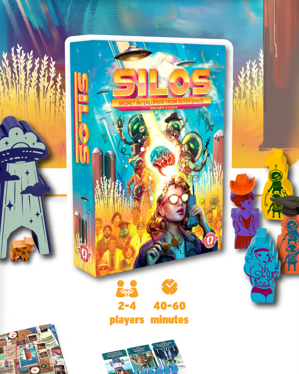 Kwanchai Moriya (@kwanchaimoriya) on Twitter photo Here's the cover illustration for SILOS, a redesigned Reiner Knizia classic, coming out from <a href="/BitewingGames/">Bitewing Games 🔜 Origins Game Fair</a>. The campy UFO theme was really fun to dive in to 👽👽👽 Check it out on Kickstarter now! #tabletopgaming #boardgames #reinerknizia kck.st/48fG0Bd Here's the cover illustration for SILOS, a redesigned Reiner Knizia classic, coming out from <a href="/BitewingGames/">Bitewing Games 🔜 Origins Game Fair</a>. The campy UFO theme was really fun to dive in to 👽👽👽 Check it out on Kickstarter now! #tabletopgaming #boardgames #reinerknizia kck.st/48fG0Bd