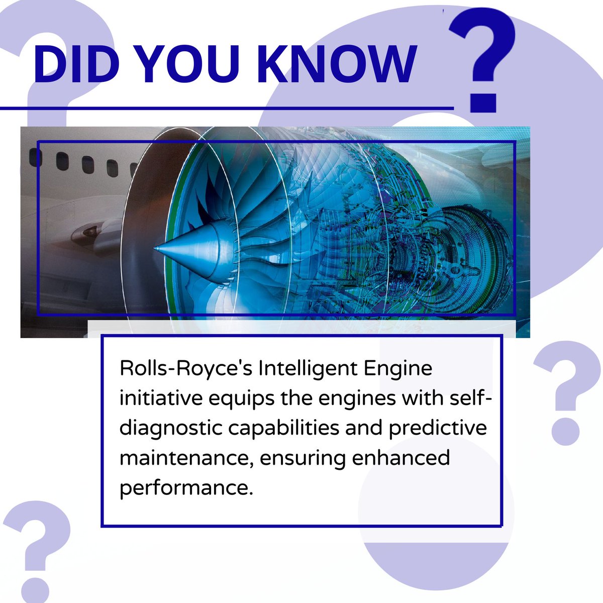 RollsRoyceIndia's tweet image. Our #IntelligentEngine initiative at Rolls-Royce is transforming the future of #fleetmanagement. By combining data-driven insights with advanced monitoring technologies, our engines can self-diagnose, predict maintenance needs, and optimize performance. 

#AviationInnovation