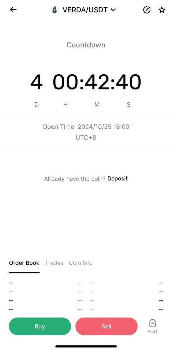 𝟰 𝐃𝐚𝐲𝐬 𝐋𝐞𝐟𝐭—𝐓𝐡𝐞 𝐂𝐨𝐮𝐧𝐭𝐝𝐨𝐰𝐧 𝐈𝐬 𝐎𝐧!

⏳ 4 days until Verda’s BingX listing on 25 October!

This is your final chance to complete KYC and mine tokens before the big day.

💡 𝐖𝐡𝐲 𝐰𝐚𝐢𝐭? Every mined token could mean bigger rewards when $VERDA goes live.