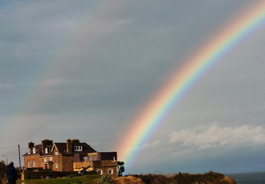 RayFrench15's tweet image. Beautiful rainbow yesterday morning in Dunbar #eastlothian