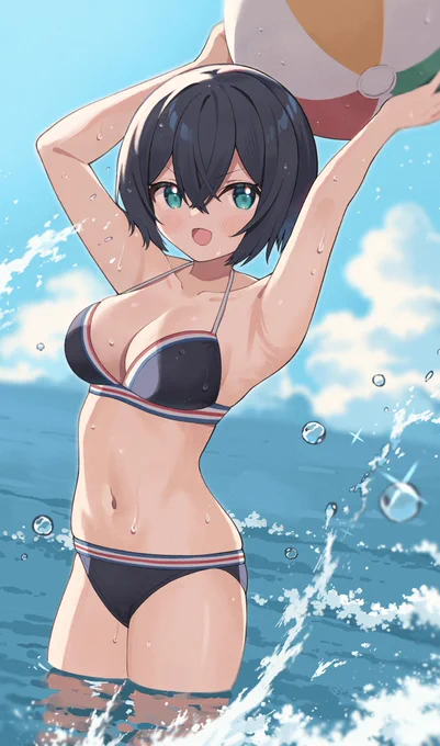 やっと水着描きました〜 