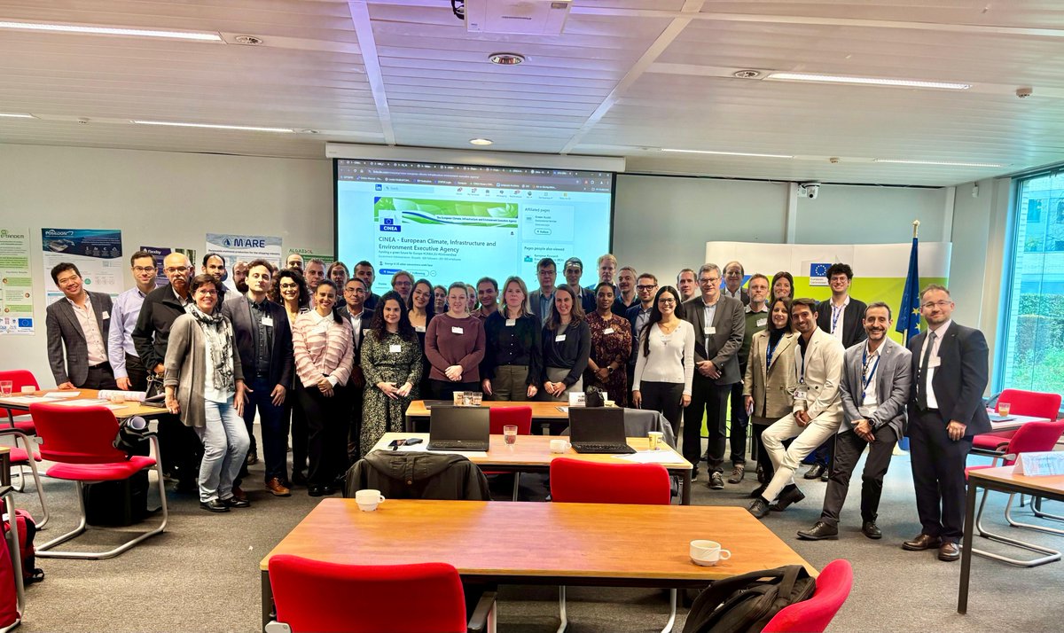 CINEA 🇪🇺 (@cinea_eu) on Twitter photo Delighted to have hosted our recent on-site #aviation #maritime #fuels & #biomethane cluster meeting 🤝 with 3⃣5⃣ #HorizonEU projects, <a href="/EUScienceInnov/">EU Science & Innovation 🇪🇺</a> & <a href="/Transport_EU/">EU Transport</a>
✅ sector policy developments
✅ project results
✅ synergies/ joint actions
✅ #InnovationFund opportunities Delighted to have hosted our recent on-site #aviation #maritime #fuels & #biomethane cluster meeting 🤝 with 3⃣5⃣ #HorizonEU projects, <a href="/EUScienceInnov/">EU Science & Innovation 🇪🇺</a> & <a href="/Transport_EU/">EU Transport</a>
✅ sector policy developments
✅ project results
✅ synergies/ joint actions
✅ #InnovationFund opportunities