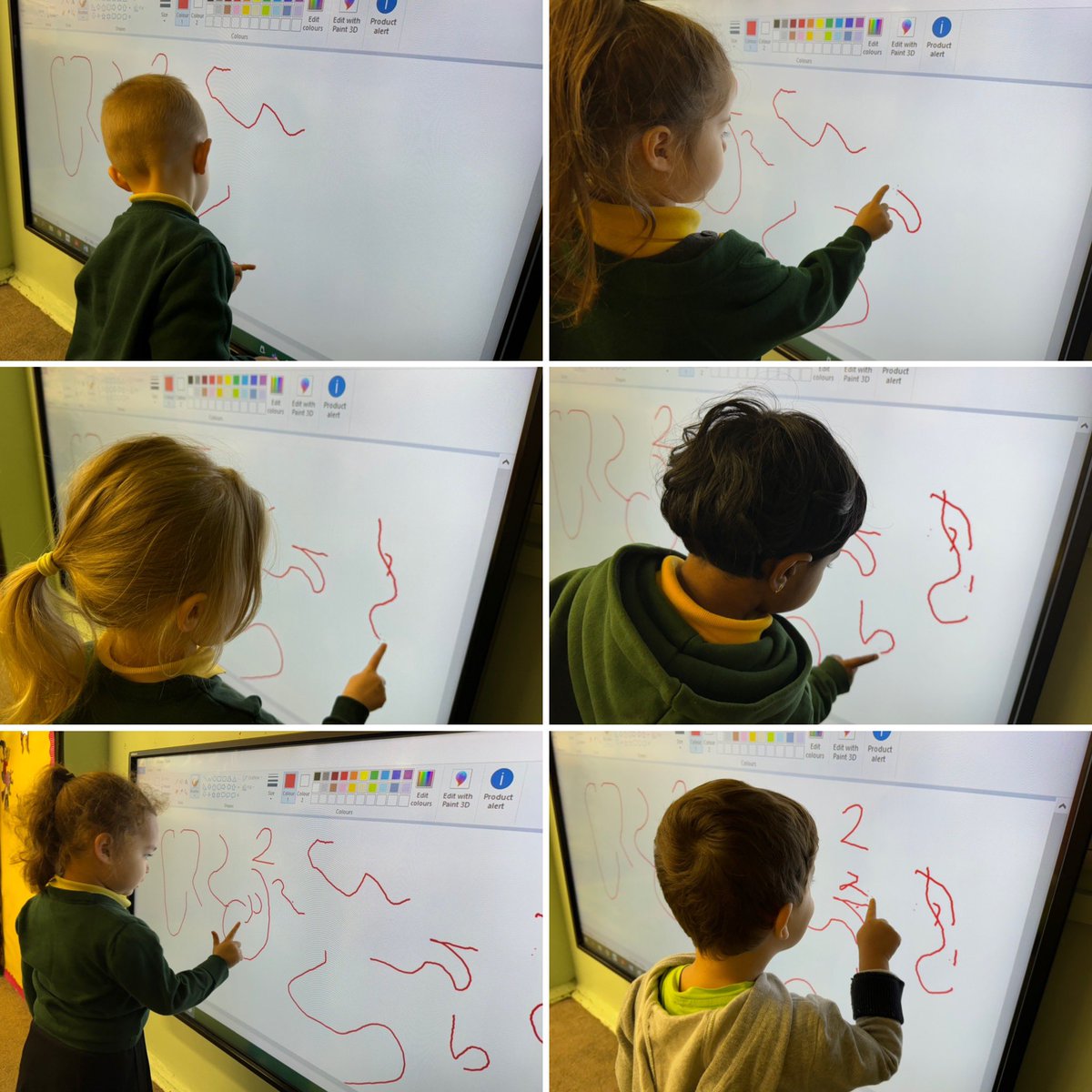 PlasmarlPrimary's tweet photo. 🔢 This morning, @PlasmarlNursery practised their mark-making skills. We practised forming the number 2. Da iawn!! #PlasNum https://t.co/C1exyy49wj