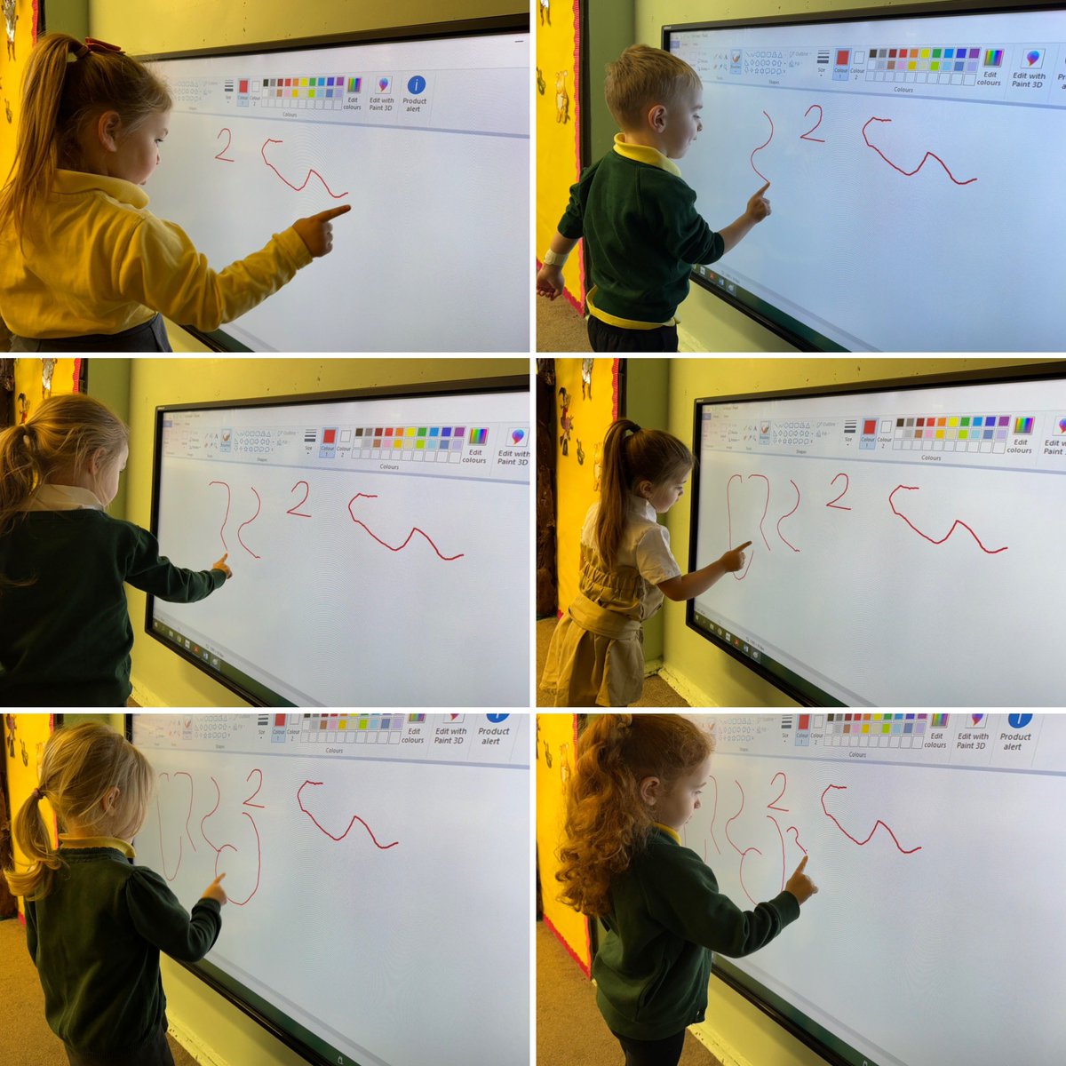 PlasmarlPrimary's tweet photo. 🔢 This morning, @PlasmarlNursery practised their mark-making skills. We practised forming the number 2. Da iawn!! #PlasNum https://t.co/C1exyy49wj