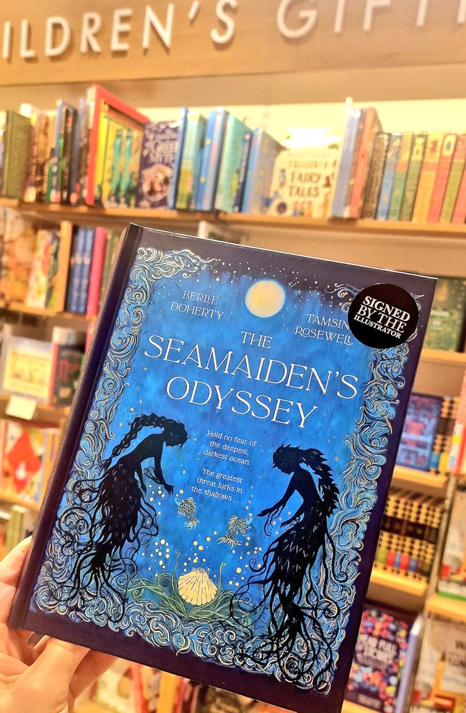 autumnrosewell's tweet photo. They have 'SIGNED BY THE ILLUSTRATOR' stickers!!

I went to explore the new @waterstones, Oxford Street, in the big John Lewis. Not only did they have The Seamaiden's Odyssey in stock, but they also have 'Signed by the Illustrator' stickers! I was extremely pleased to see them. https://t.co/njhA6tn5AK