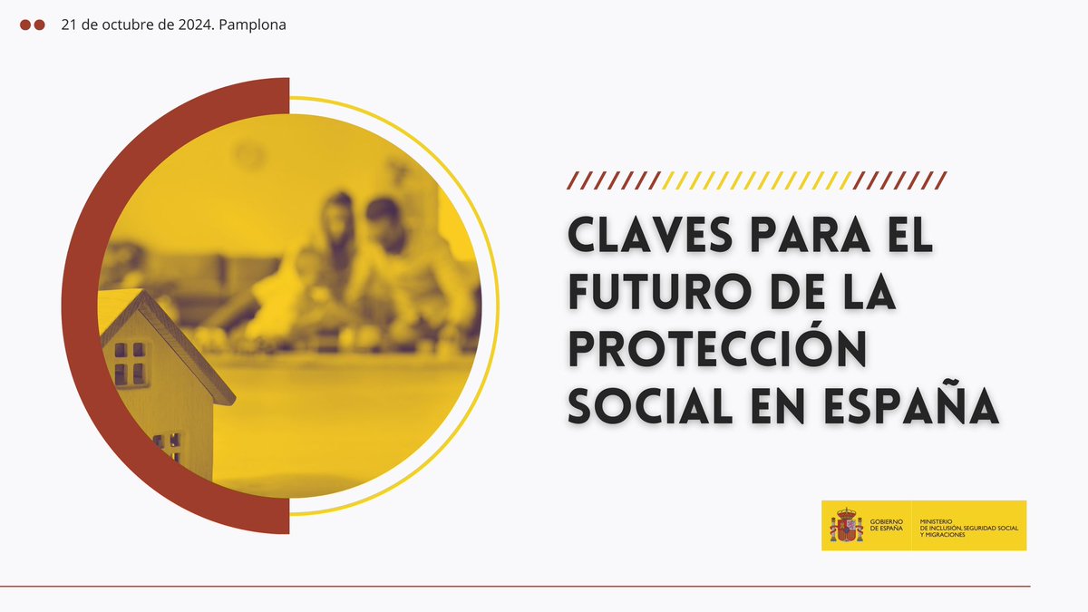 🔉Seminario en abierto: “Claves para el futuro de la protección social en España”.

🕒 11:45

📍Pamplona

🗣️Interviene la ministra <a href="/SaizElma/">Elma Saiz</a> 

🖥️ Síguelo en directo en el siguiente enlace: 

youtube.com/live/4eP0IhTMB…
