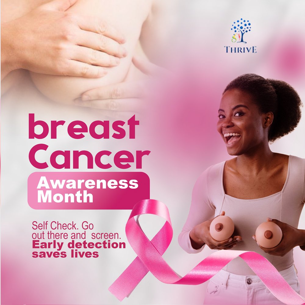 thriveforghana's tweet photo. In Ghana, thousands of women are diagnosed with breast cancer annually, with many cases reaching advanced stages before being detected. Early detection through self-exams and regular screenings can save lives!
Take control of your health today. #BreastCancerAwareness 🎀 https://t.co/ym7pswwgK0