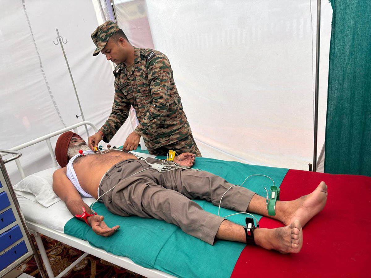 #GeneralHospital along with other medical units of #FerozepurMilitaryStation  conducted a Medical Camp as part of a mega ex-servicemen rally on 20 Oct 24 covering 7 districts of Punjab. Various Medical facilities like screening for lifestyle diseases including cancer, dental and