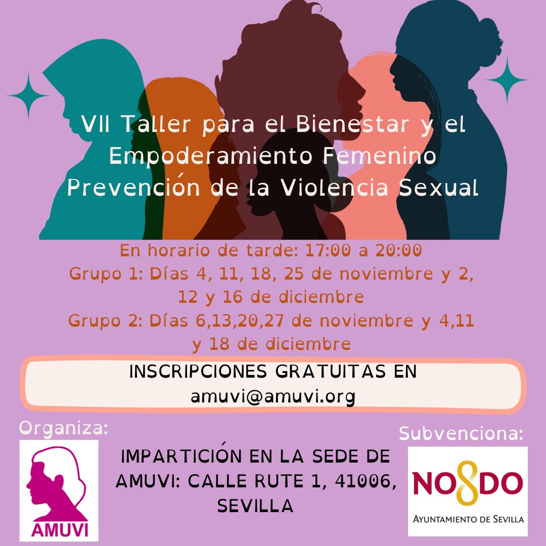 Aún tenemos plazas para nuestro taller de empoderamiento femenino. Escríbenos a amuvi@amuvi.org  #Taller #Igualdad #Empoderamiento #Mujer #AMUVI