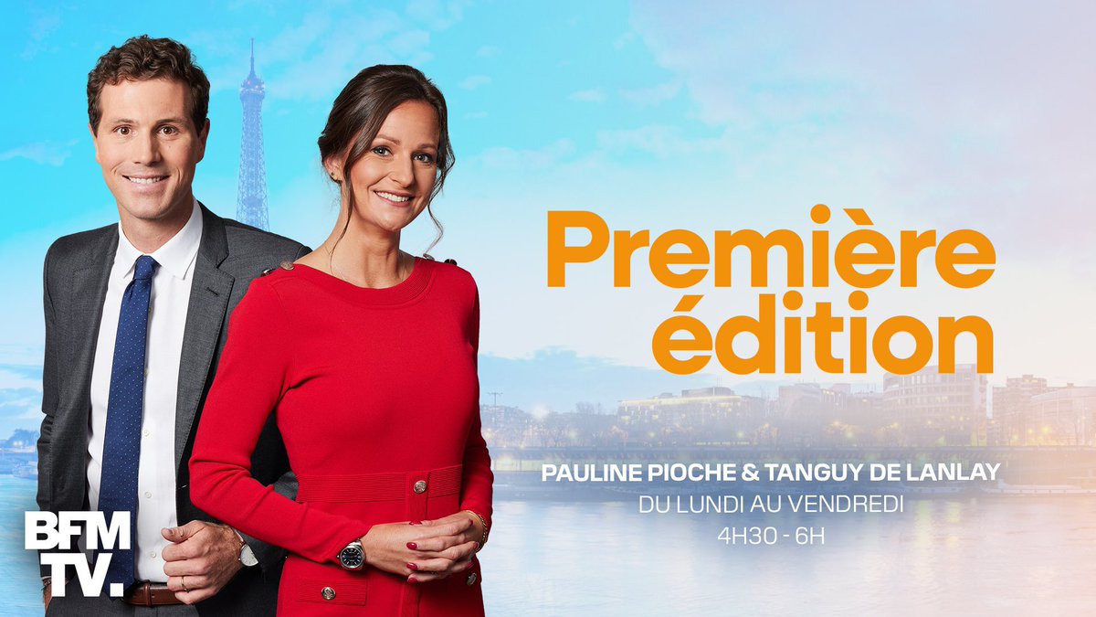 Vendredi 18 octobre, la prématinale @PremiereEdition c’est :
✅ 18.4% de PDA. 
✅ 65% de l’audience des chaînes info. 
✅ 153 000 téléspectateurs en moyenne. 
✅ 559 000 téléspectateurs cumulés. 
✅ Première chaîne info. 
A demain 4h30 en direct sur <a href="/BFMTV/">BFMTV</a>.