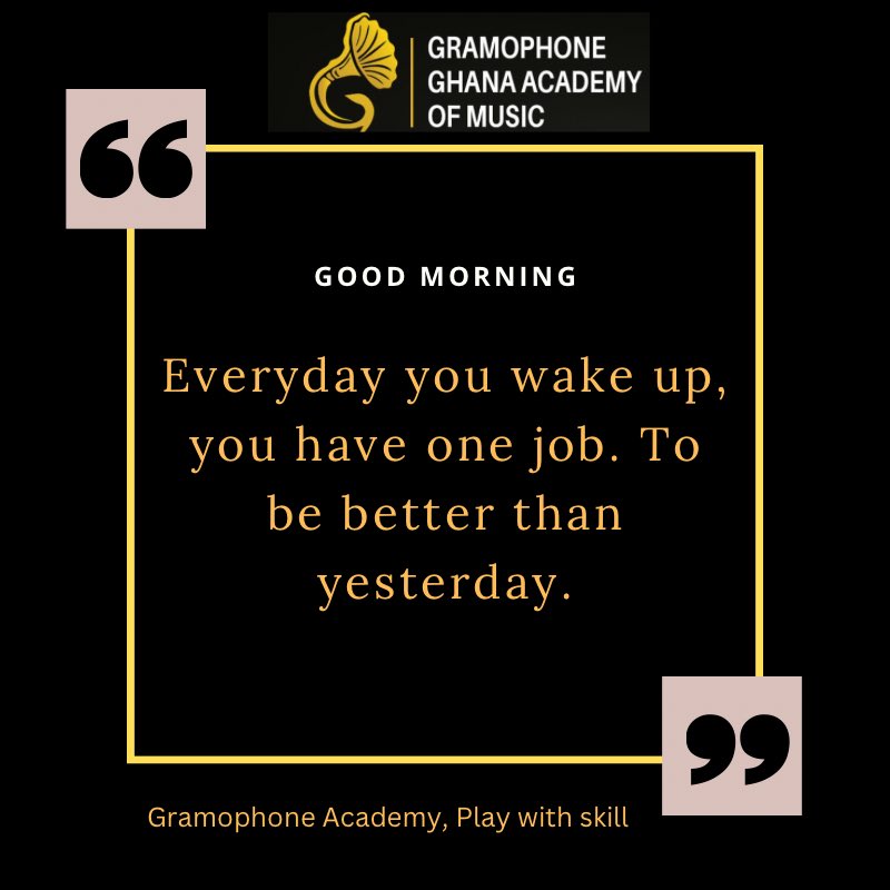 gramophoneGhana's tweet photo. Daily Motivation 

Gramophone Academy, play with skill https://t.co/SAEPxKk4Dx