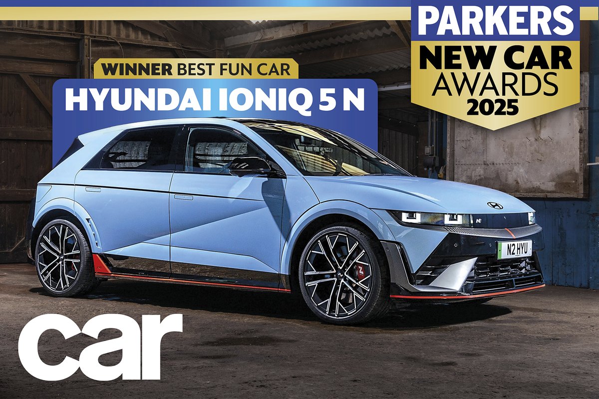 We've partnered with sister brand <a href="/ParkersCars/">Parkers</a> to anoint the year's best fun car.... and we're proud to announce it's the Hyundai Ioniq 5 N electric hot hatch! ⚡️ 🏆 🥇 
parkers.co.uk/car-awards/202…