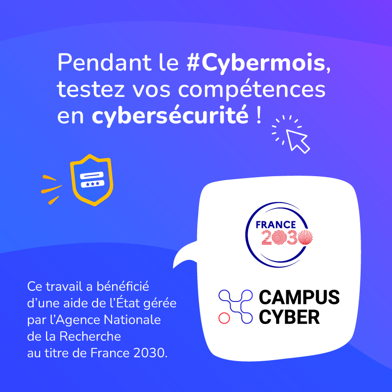 Pix_officiel's tweet photo. 🔐 En France, plusieurs acteurs essentiels travaillent ensemble pour protéger les citoyens contre les cybermenaces. Ils vous aident aussi à réagir en cas d’attaque ! Les connaissez vous ? Testez vos connaissances ➡️https://t.co/gbNlT53p4g https://t.co/d8BDwPMT72