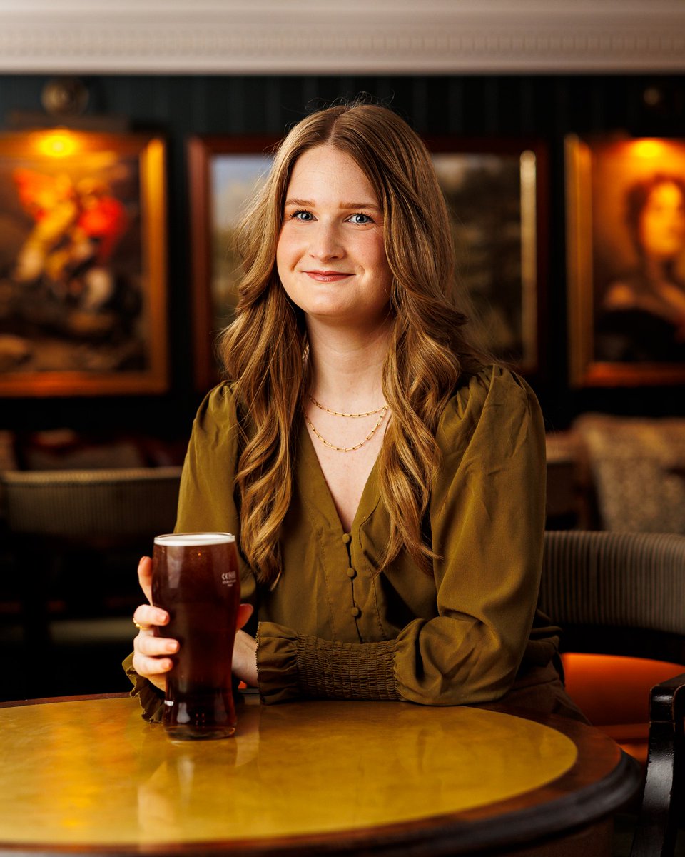 Perk of the job includes cool headshots with pints