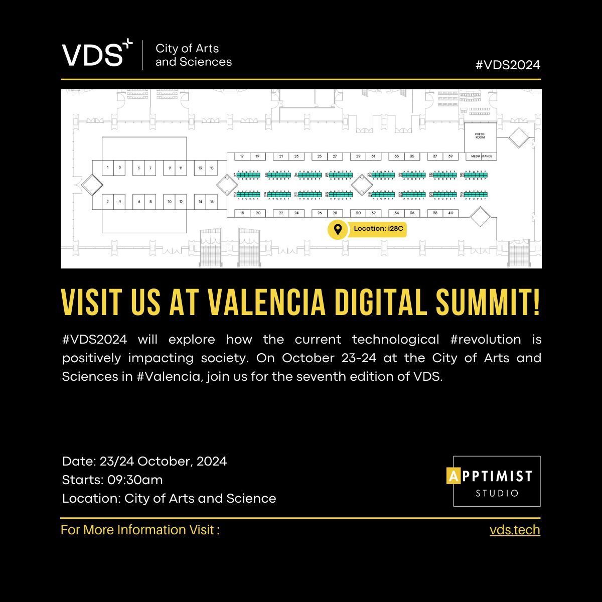 martianev's tweet photo. We'll be at Valencia Digital Summit on October 23/24th, visit us at Booth 28C to learn more about how we’re contributing to the technological revolution that's positively impacting society. The event starts at 9:30 AM—don’t miss out! See you there! #VDS2024 #Valencia https://t.co/LaoxONhvjt