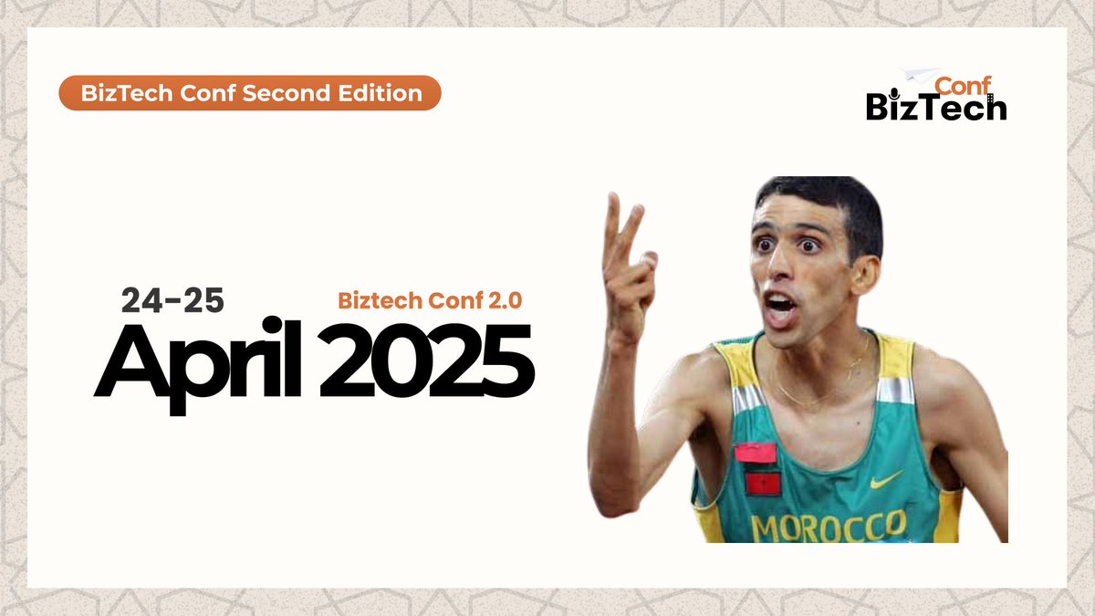 BizTechConf's tweet image. 📅 SAVE THE DATE!

Join us for BizTech Conf 2025 on April 24-25, 2025 🌟 This year’s edition will focus on driving innovation in Morocco inspired by DigitalMorocco. Get ready for an exciting celebration of tech and collaboration! Stay tuned.

#BizTechConf #Innovation #MoroccoTech