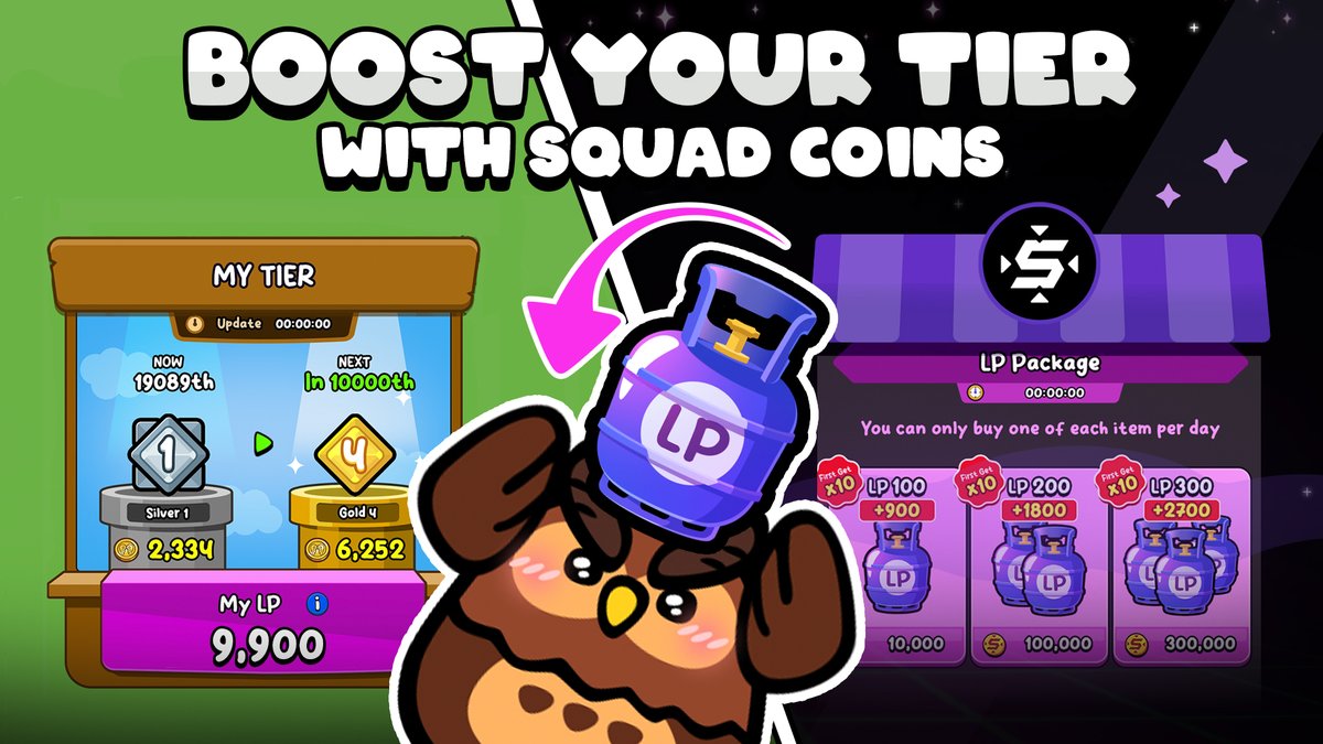 Time to put your BIRDIEs to work—Staking is LIVE for the second week of Launchpool #2 🐣

Stake to win from a 3M $G reward pool:
info.gomble.io/3AfjGuP

Want more winG? Use your SQUAD Coins to get a rank boost. Here's how 👇