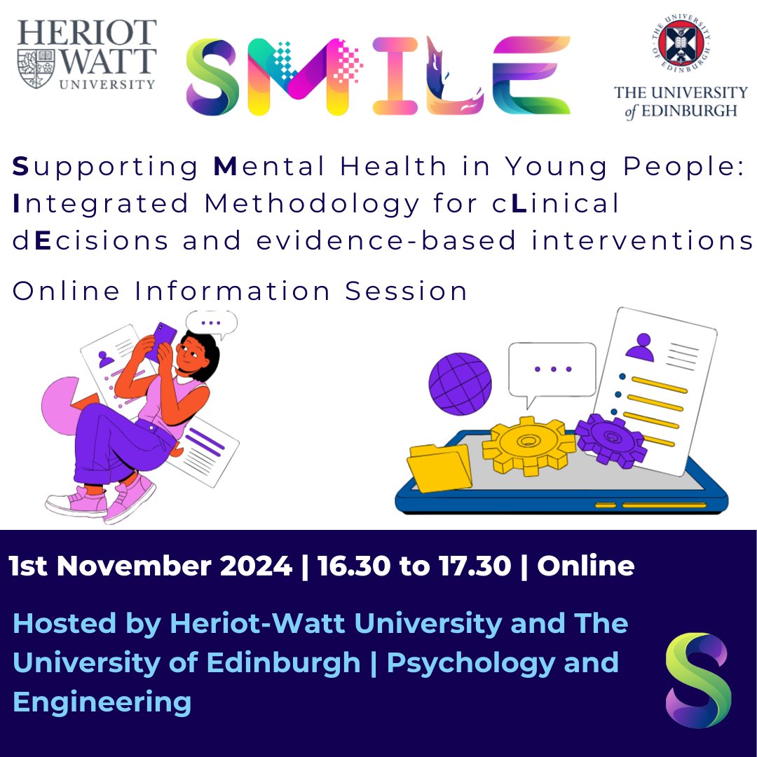 HorizonSmile (@hesmile_project) on Twitter photo Join our FREE Info Session on <a href="/HESmile_project/">HorizonSmile</a>!
๐
Nov 1, 2024
๐17:30 - 18:30 CET
By <a href="/HeriotWattUni/">Heriot-Watt University</a> & <a href="/EdinburghUni/">The University of Edinburgh</a>
Learn about SMILE, see the Game and #CompanionApp in action! Perfect for youth, parents, educators, & mental health pros.
๐๏ธSign up here: eventbrite.com/e/smile-informโฆ Join our FREE Info Session on <a href="/HESmile_project/">HorizonSmile</a>!
๐
Nov 1, 2024
๐17:30 - 18:30 CET
By <a href="/HeriotWattUni/">Heriot-Watt University</a> & <a href="/EdinburghUni/">The University of Edinburgh</a>
Learn about SMILE, see the Game and #CompanionApp in action! Perfect for youth, parents, educators, & mental health pros.
๐๏ธSign up here: eventbrite.com/e/smile-informโฆ