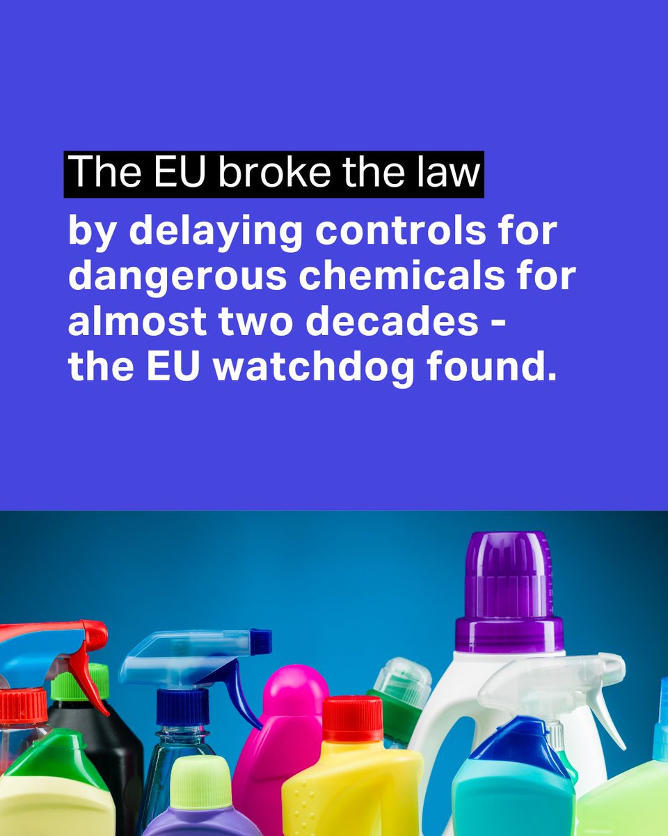 ClientEarth Europe (@clienteartheur) on Twitter photo BREAKING The <a href="/EU_Commission/">European Commission</a> takes around 14.5 months to decide whether to allow companies to continue using banned chemicals. That's almost five times the legal limit and constitutes maladministration, <a href="/EUombudsman/">European Ombudsman</a> confirmed today. Read our press release: clientearth.org/latest/press-o… BREAKING The <a href="/EU_Commission/">European Commission</a> takes around 14.5 months to decide whether to allow companies to continue using banned chemicals. That's almost five times the legal limit and constitutes maladministration, <a href="/EUombudsman/">European Ombudsman</a> confirmed today. Read our press release: clientearth.org/latest/press-o…