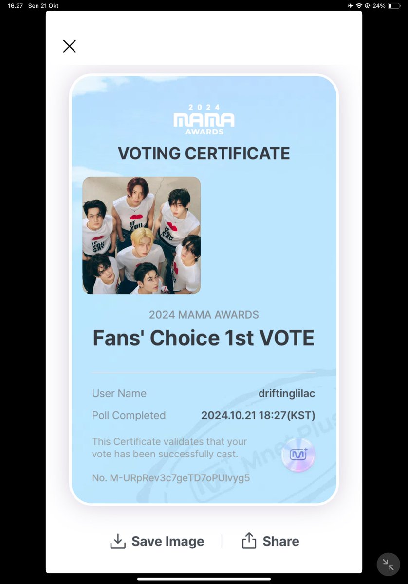 I vote for #enhypen on #2024MAMAVOTE