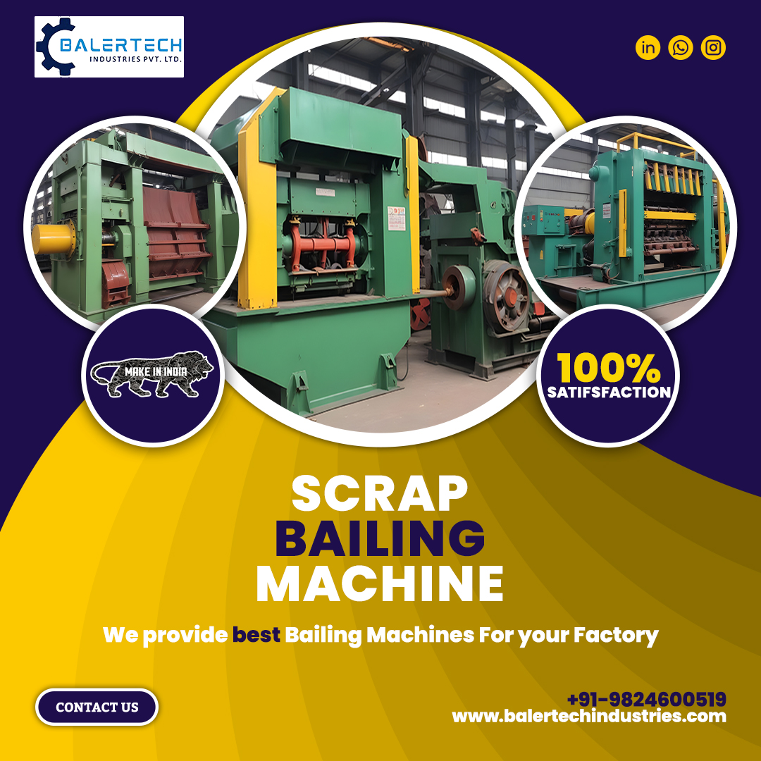 Balertech's tweet image. 𝐁𝐚𝐥𝐞𝐫𝐭𝐞𝐜𝐡 𝐈𝐧𝐝𝐮𝐬𝐭𝐫𝐢𝐞𝐬 is a leading manufacturer of baling machines! 🏭 Get 100% satisfaction with our 𝐬𝐜𝐫𝐚𝐩 𝐛𝐚𝐥𝐢𝐧𝐠 𝐦𝐚𝐜𝐡𝐢𝐧𝐞𝐬.
.

📲 : +91-9825332788
🌐 : balertechindustries.com

#balertech #scrapbalingmachines #recyclingequipment