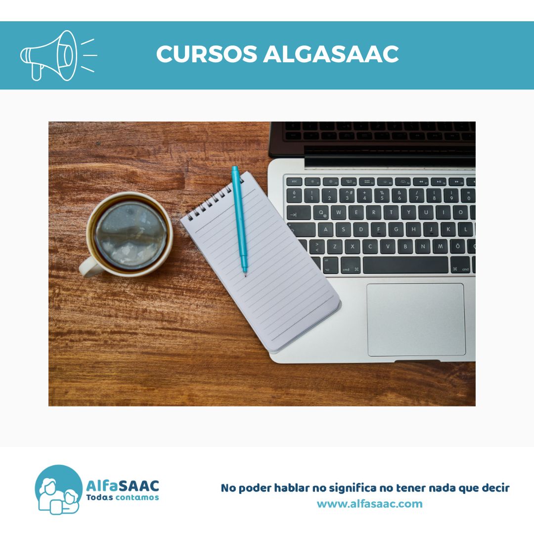 Ya ha comenzado la nueva edición de la oferta formativa de Alfasaac.
Cursos básicos de CAA, lenguaje natural asistido, alfabetización emergente y CAA en adultos.

¿Aún no te has inscrito? tienes hasta el 31 de diciembre para finalizar tu curso!
alfasaac.com/formacion/
