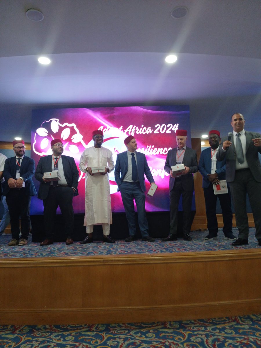 ProfIsaPantami's tweet photo. The Tunisian Government honours the keynote speaker, @ProfIsaPantami, and other speakers at the Business Continuity and Resilience International Conference in Hammamet, Tunisia. The conference recorded huge successes in many areas through the engagements of speakers and participants from Africa, Europe,  Asia, and America.