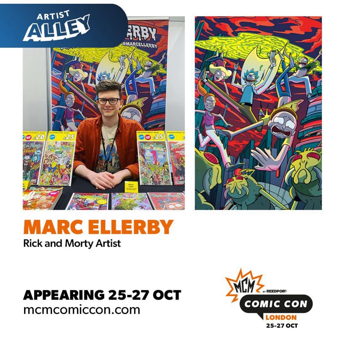 MarcEllerby's tweet image. I'm a guest at @MCMComicCon this weekend! Find me at Table A-11 in Artist Alley! 👨🎨👨🎨👨🎨