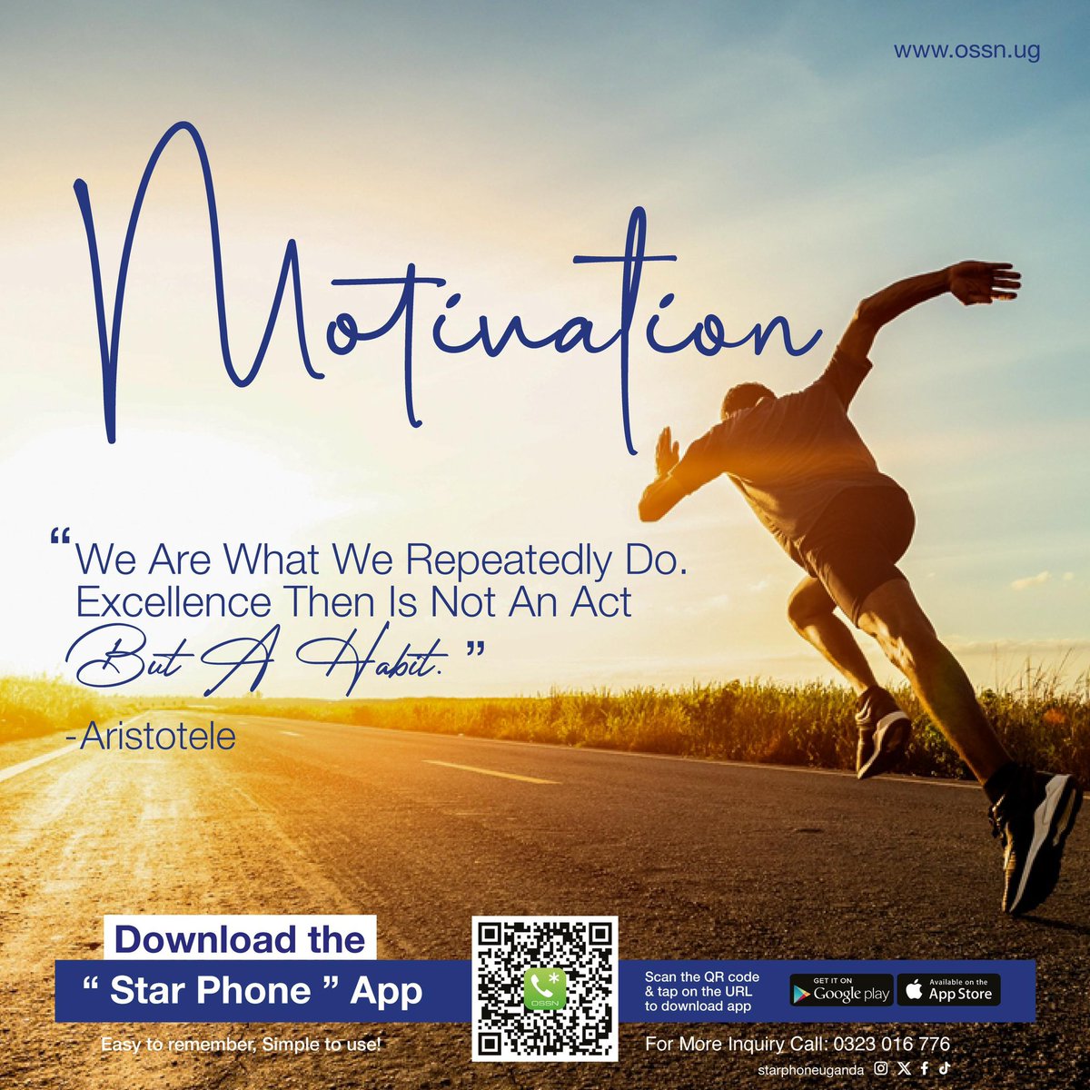 StarPhoneUganda's tweet photo. So choose to be excellent even in the littlest things! 

✨ Click the link in the bio to download the app now! 
☎ In case of inquiries 
📞Contact us anytime at 0323016776 

#trending #happeningnow azawi #redflag motivation https://t.co/sYZ1OrfD2C
