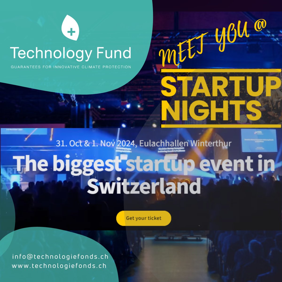 tech_fund's tweet image. 🚀 Don&apos;t miss the chance to network @startupnights   in Winterthur with leaders, innovators, industry pioneers, potential investors, partner and experts that could help you to make your vision become true.
👉 just connect with our team members who look forward to meet you there.