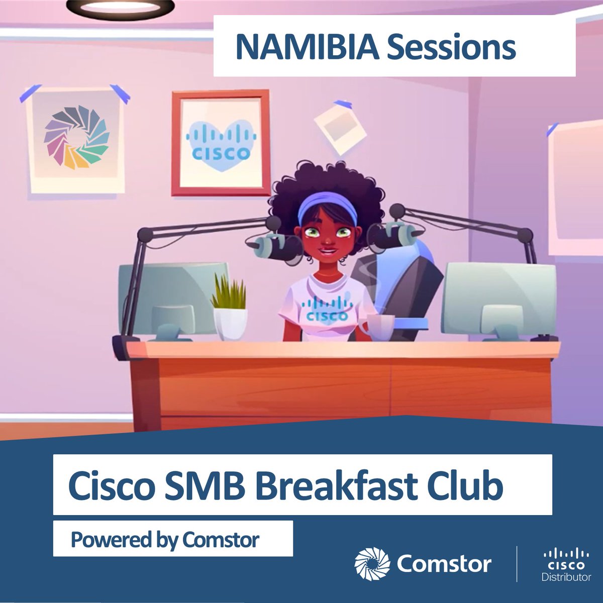 WestconSSA's tweet image. The SMB Breakfast Club is coming to Windhoek on 24th &amp;amp; 29th Oct! 🎙️ Meet digital host Sammy &amp;amp; get insights from EMEA speakers on #CiscoSMB solutions &amp;amp; partner profitability.

RSVP now: bit.ly/4eIsl85

#Comstor #Cisco #CiscoBreakfastClub