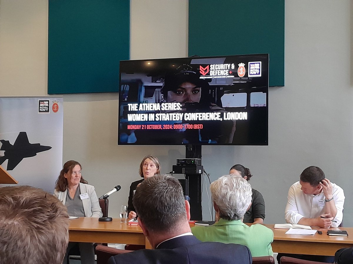 Amazing conference! <a href="/KCLSecurity/">King's Security Studies</a> and #RNSSC partnering on Women in Strategy.

Great opening with Baroness Stuart, first panel (Prof Suzanne Raine, Dr Jessica White, Dr Anna Brinkman)... plenty of food for thought!

<a href="/Artemisapphire/">Tansy Kelly Robson ✍🏼🎬⚔️🐱🏦</a> wish you were here!