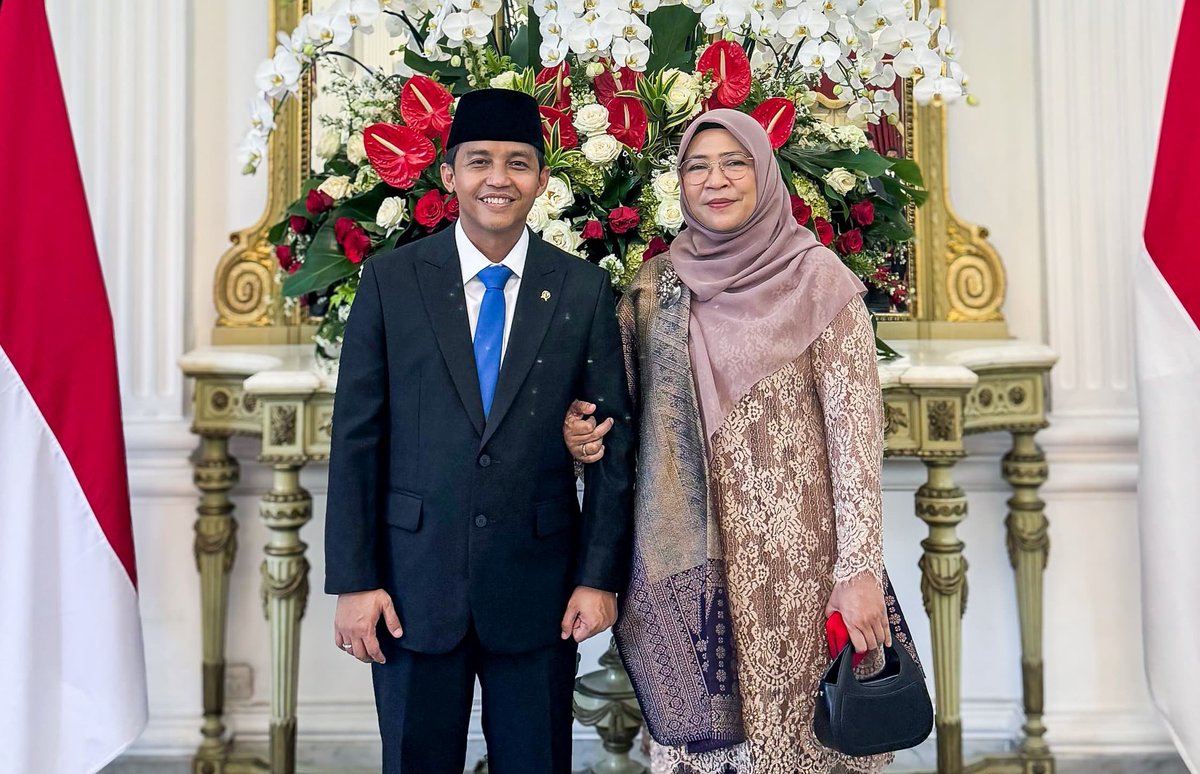 Bismillahirrahmanirrahim. Kabinet Merah Putih 2024-2029.

Saya ingin memohon doa dan dukungan dari seluruh kawan-kawan, agar saya dapat menunaikan amanah ini dengan sebaik-baiknya untuk mewujudkan Asta Cita Presiden Prabowo Subianto <a href="/prabowo/">Prabowo Subianto</a> dan Wakil Presiden Gibran Rakabuming