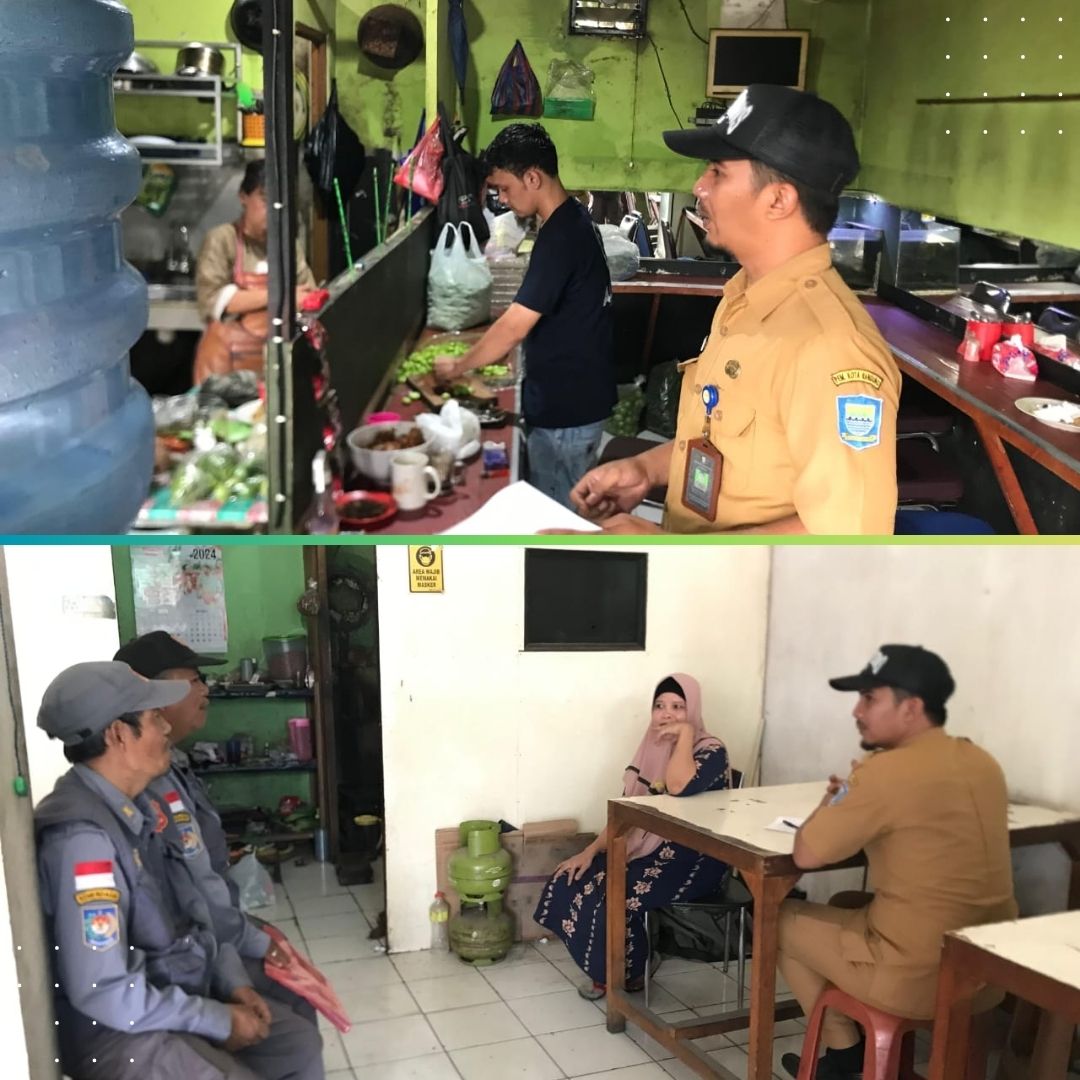 Kasi Ekbang Se-Kecamatan Melaksanakan sosialisasi dan edukasi tentang pemilahan sampah organik dan anorganik kepada para pelaku usaha makanan siap saji/ rumah makan di wilayah Kecamatan Kiaracondong, Senin 21 Oktober 2024