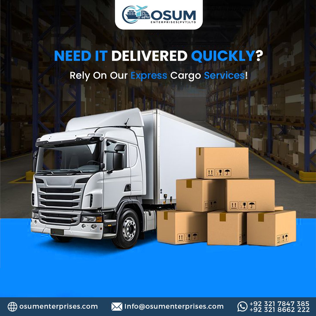 Osumenterprises's tweet photo. Need fast deliveries? Our Express Cargo Services ensure your shipments arrive on time, every time. Trust us for reliable and quick solutions!

#ExpressCargo #FastDelivery #LogisticsSolutions #QuickShipping #FreightServices #OnTimeDelivery #CargoHandling  #OsumEnterprises https://t.co/PDZSLt305q